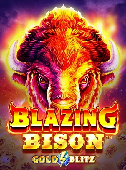 Decorative casino game artwork for Joka Bet: Blazing Bison Gold Blitz